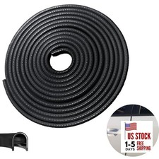 Car Door Edge Guards, 16.4Ft 5m Car Door Protector Edge Guards 16-2/5Ft black