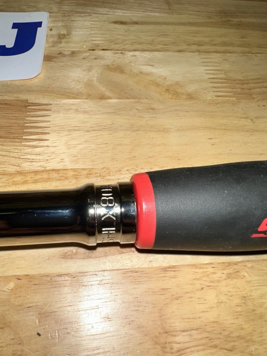 Cliquet Réversible Long Snap-on SHL80A 1/2 Pouce Poignée Soft Grip