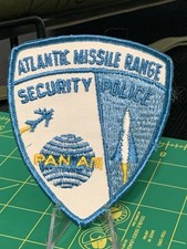 Pan Am Atlantic Missile Range Security Police Patch-NOS Pan American 1960-80’s?