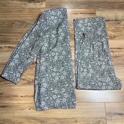 Women Vintage 90s Ellen Figg Matching 2 Piece Floral Outfit
