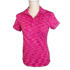 Prince Short Sleeve Pink Polo Tennis Shirt, S