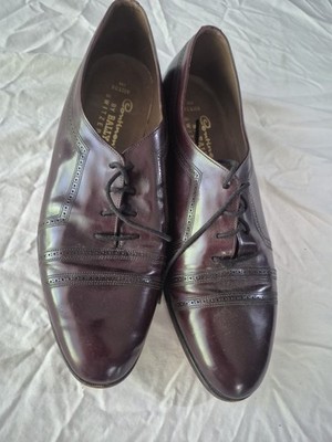 Bally Of Switzerland Continental Dark  Brown Lace Up Shoes Men s Size 13 D