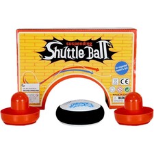 Portable Air Hockey Pucks Mini Ice Hockey Game With 2 Red Air Hockeys Hover Puck