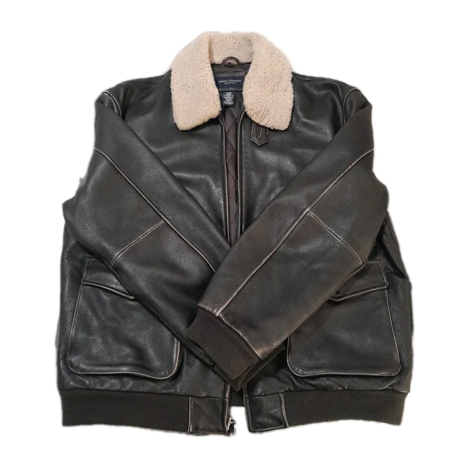Chaqueta Bomber Daniel Cremieux Collection Cuero Hombre’s Talla XL Genuina  Foto 2 de 4