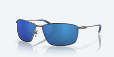 Costa Del Mar Sunglasses TURRET Gunmetal Frame / Blue Mirror 580P POLARIZED Lens