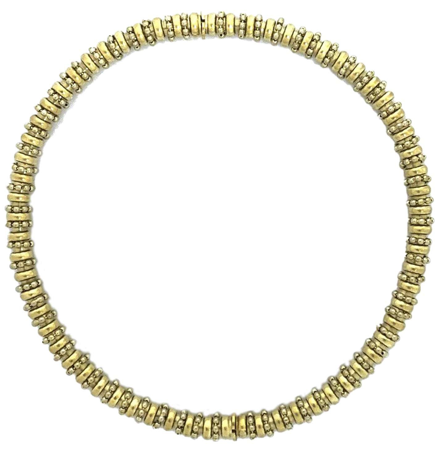 18k Yellow Gold Bead Necklace by Vivid Diamonds - Convertible to 2 Bracelets