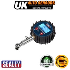 Sealey Digital Tyre Pressure Gauge with Swivel Head & Quick Release TST001