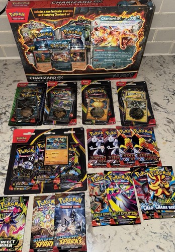 Pokemon TCG Sealed Lot!! Charizard Special Collection, Blisters & Packs NICE LOT