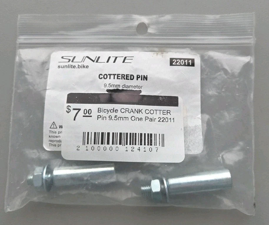 Pin de manivela para bicicleta 9,5 mm un par 22011 Foto 3 de 3