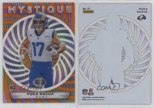 2023 Panini Illusions Mystique Orange Puka Nacua #27 Rookie RC