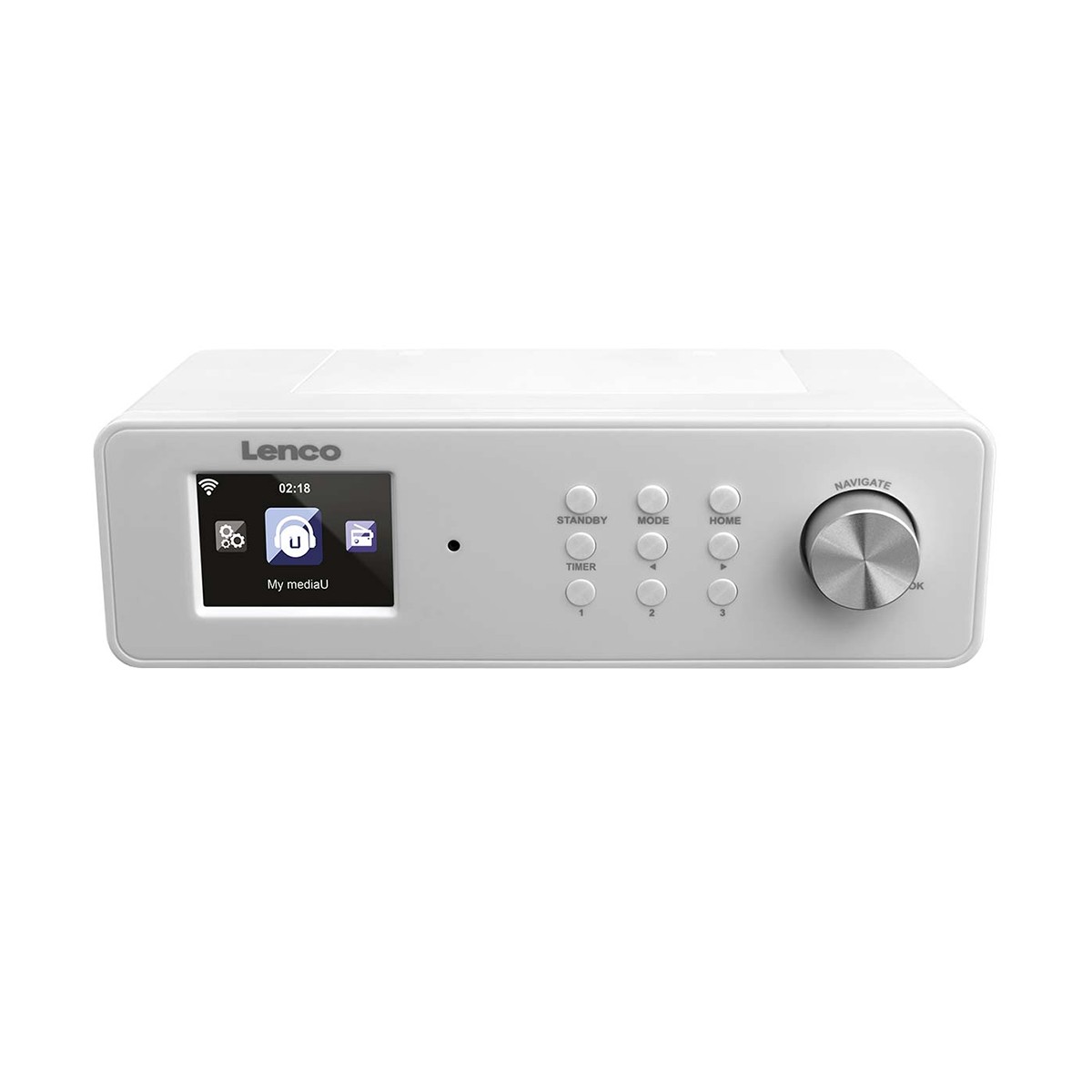 Radio Internet WLAN Lenco pour un réveil musical doux au réveil avec RDS