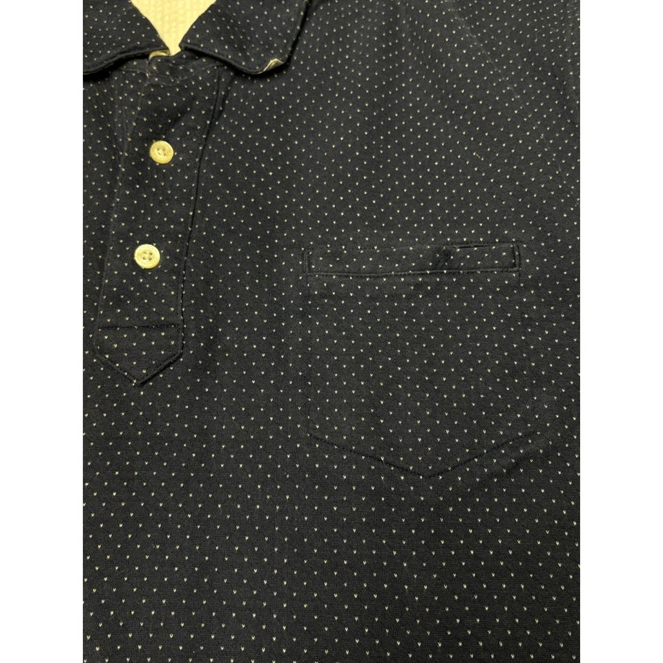 Brooks Brothers XXL 修身蓝色波点棉质 Polo 衫 — 第 2/4 张图片