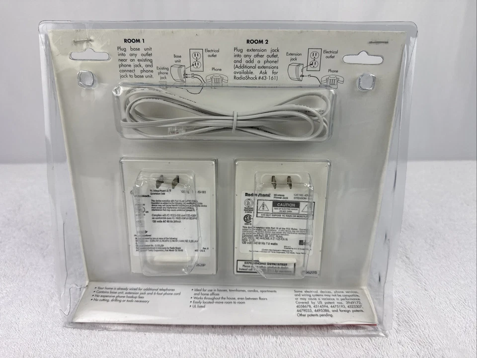 RadioShack беспроводной телефон разъем системы 43-160 базовый блок удлинитель шнур - Изображение 2 из 4