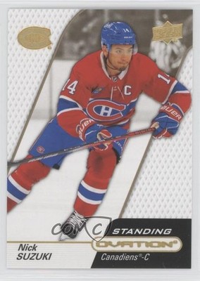 2023-24 Upper Deck Ovation Standing Gold Spectrum 50/250 Nick Suzuki #22 1kx2