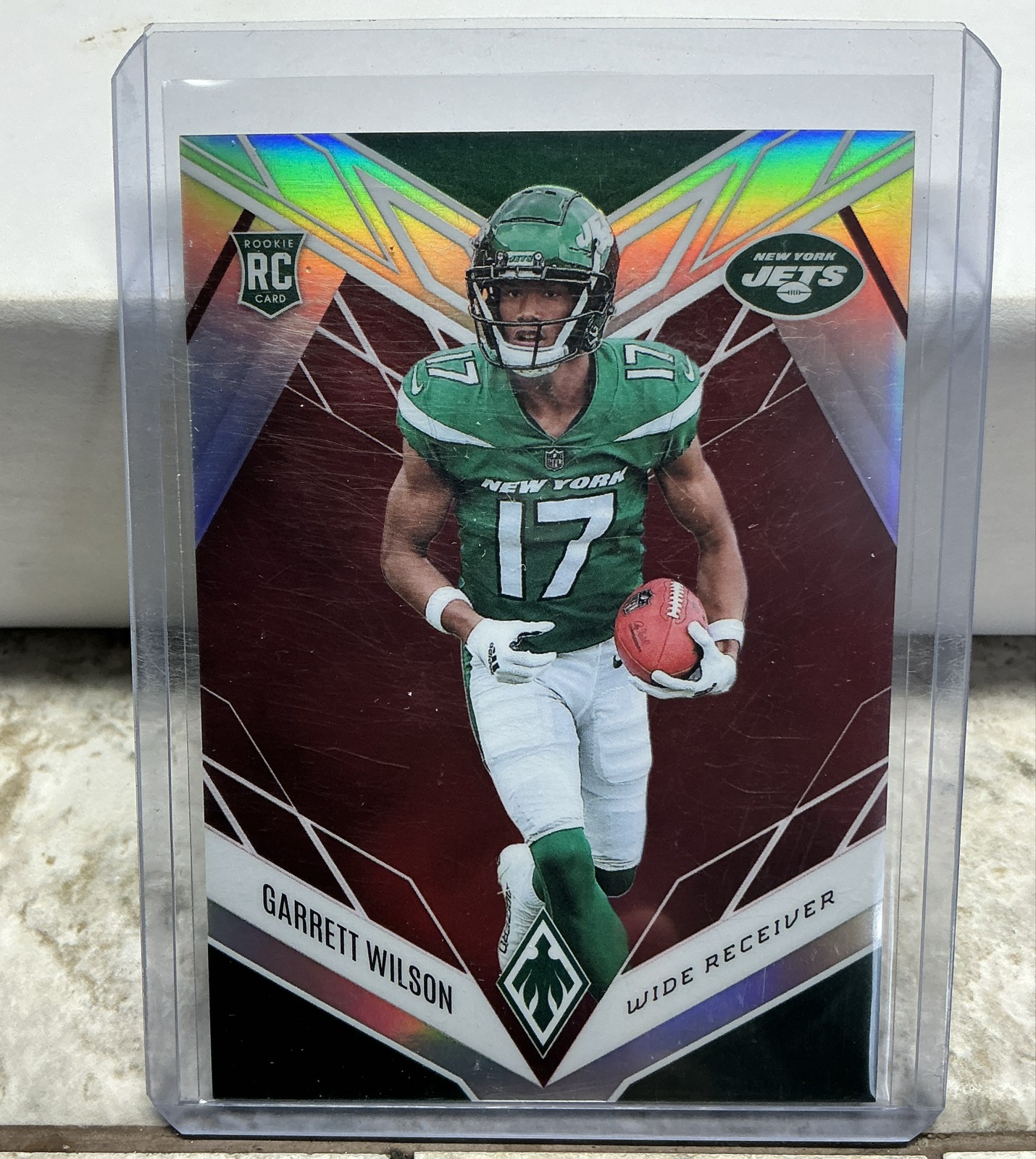 2022 Panini Phoenix - Rookies Garrett Wilson #106 Red /250 (RC)