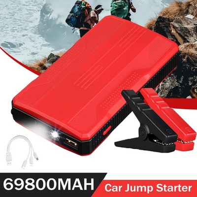 1000A Tragbare 69800mah 12V Auto Jump Starter Powerbank Notfall Akku Booster KFZ