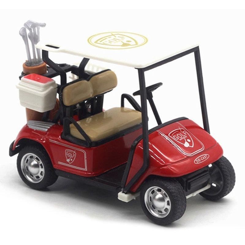 Miniature Golf Cart Model with Accessories,Die-Cast Collecti