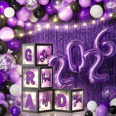 2026 Graduation Decorations - 86 PCS Graduation Party Decor Supplies Set Incl...