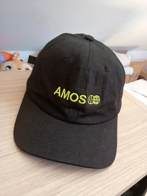 AMOS casquette baseball homme noire réglable broderie jaune SPACE BUSINESS - Photo 1/4