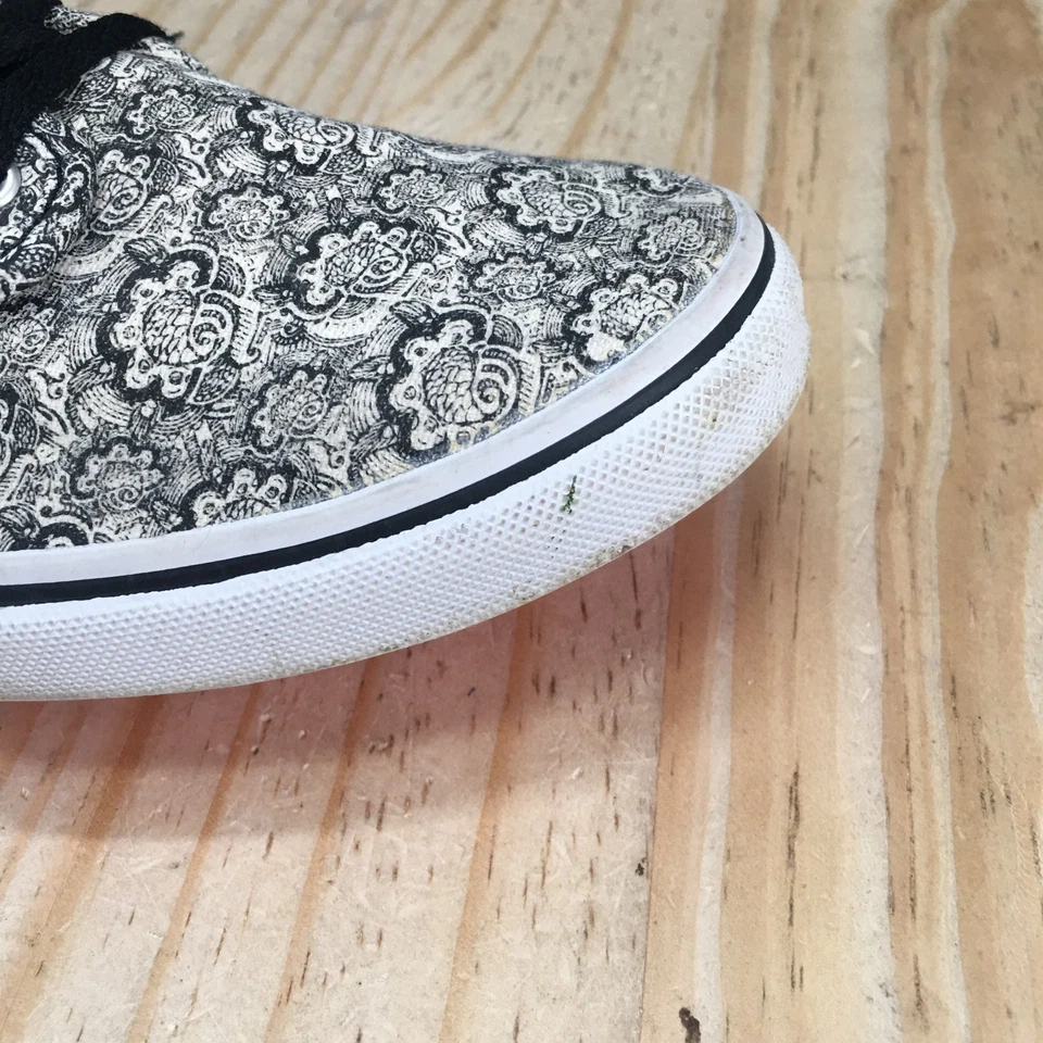 Vans туфли женщин 8,5 Atwood пейсли скейтбординга низкий верхний кроссовок черный белый - Изображение 4 из 4