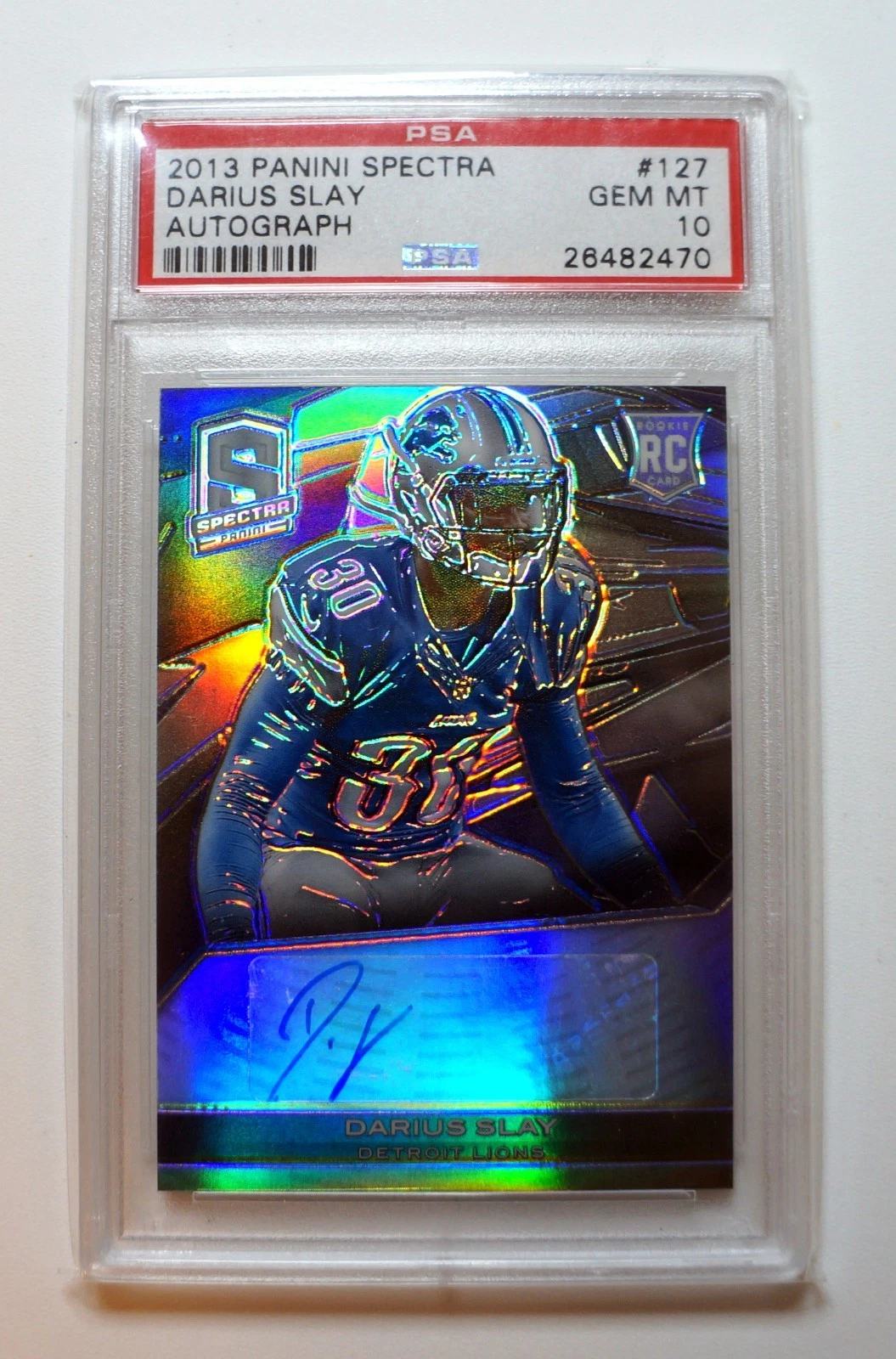 Darius Slay Panini Spectra #127 Autograph-Spectra Blue