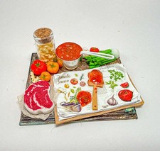 Dollhouse Miniature 1:12 Scale Tomato Sauce Cooking Display Miniature Food