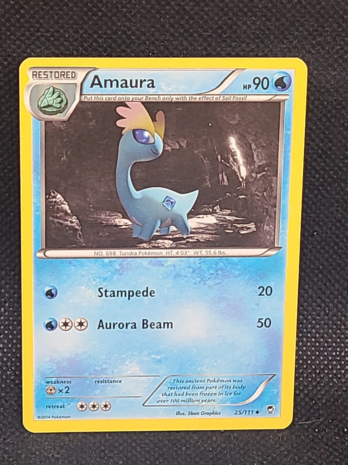 Amaura Pokemon XY - Furious Fists #25/111 MP