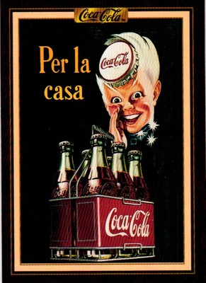 1994 Collect-A-Card Coca-Cola Collection Series 3 #215 Italian ''Sprite Boy'',