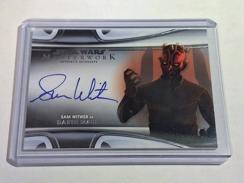 Star Wars Masterwork Darth Maul Topps MWA-SW Sam Witwer Auto