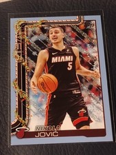 2025-26 Topps Holiday Basketball Light Blue & White Glitter - #H61 Nikola Jovic