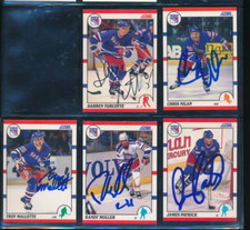 Lot (5) 1990 Score Rangers #311 241 194 45 288 Signed Autograph (VC51) SWSW6
