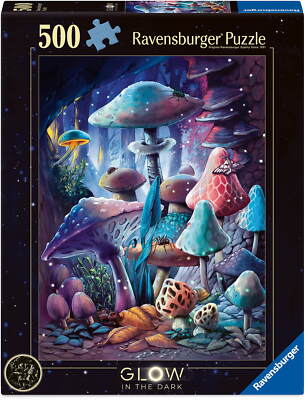 500 Teile Ravensburger Puzzle Moonlight Mushrooms 12001386