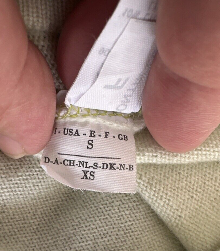 BRUNELLO CUCINELLI CASHMERE LIGHT GREEN LONG SLEEVE SWEATER Sz S MADE IN ITALY - 第 18/19 張圖片