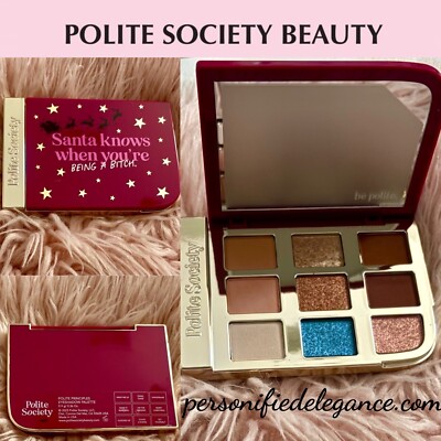 NEW Polite Society Santa Knows When You're Being A Bitch Eyeshadow Palette