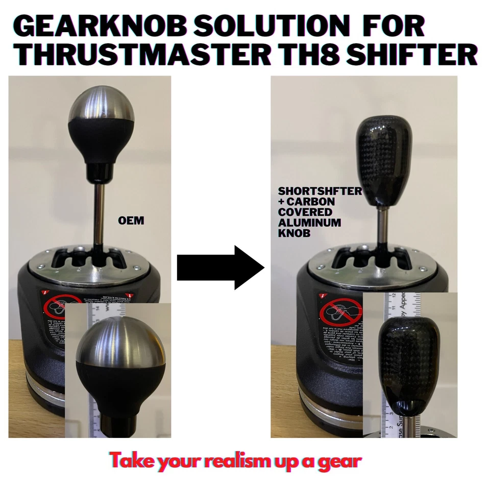 Thrustmaster TH8A & TH8RS Short Shifter Mod including Carbon gear Knob - Image 3 of 4