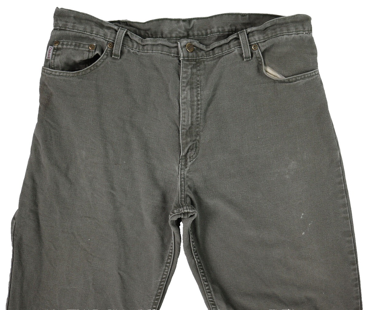 パンツ No e mosen distressed work pants Y2K 00s Vtg Y2K CARHARTT US Men's 39 (40) x 32 Moss Duck Work Pants