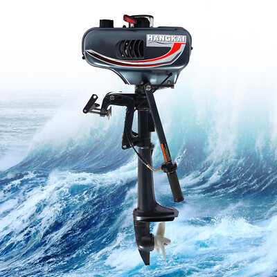 HANGKAI 2-Stroke  3.5HP  Outboard Motor Air/Water Cooling Fishing Boat Engine