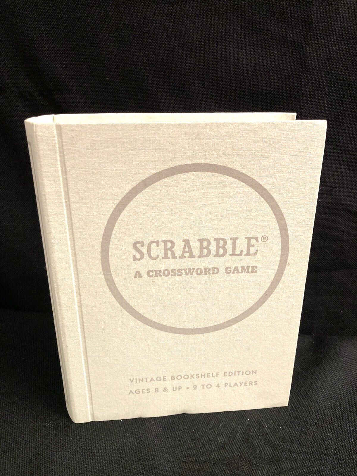 SCRABBLE Crossword Game; White VTG Bookshelf Edition By Hasbro: New in Open Box