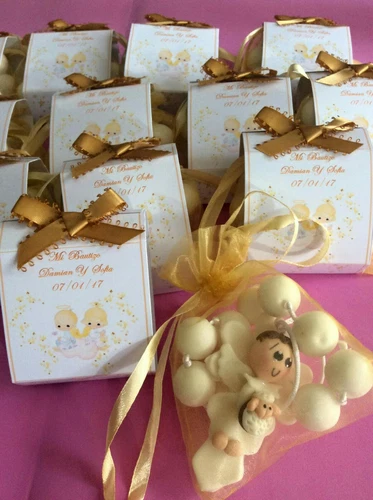 Recuerdos de bautizo12 Denario pasta personalizado