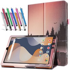 For Onn Surf 7 inch Tablet Case Gen 4 2024 Model Cover PU Leather Folio Stand
