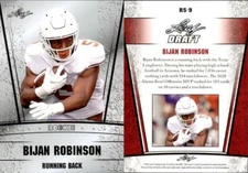 Bijan Robinson 2022 LEAF "SILVER EDITION" ROOKIE CARD #RS-9 !