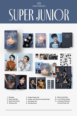 SUPER JUNIOR 2023 SEASON'S GREETINGS/Calendar+Diary+Card Set+