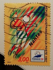 TIMBRE FRANCE NANTES COUPE DU MONDE DE FOOT-BALL - FRANCE 98