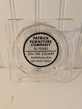 Vtg MCM Patrick Furniture Company 50 Years Advertisement Ashtray Andalusia, AL