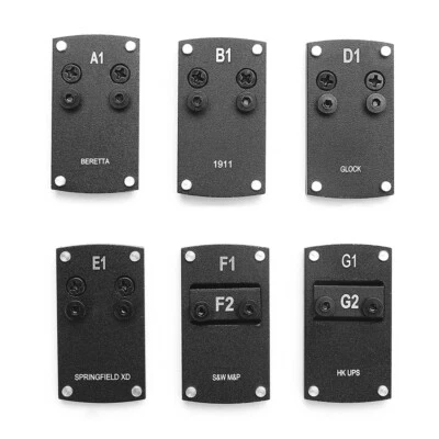 VASTFIRE Mini mira de punto rojo con base de placa de montaje de pistola para Glock 17 19 22 23/Beretta/SW MP