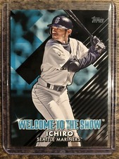 2022 Topps Series 1 Ichiro Welcome To The Show Black Parallel #'d 055/299 WTTS-9