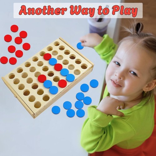Wooden Jumbo Games Connect 4 Large Outdoor Games Yard Big Huge Lawn Foldable - Picture 4 of 8