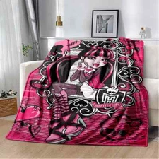 Monster High Blanket Throw Blanket Bedroom Bed Sofa Picnic Cover Blanket Kids