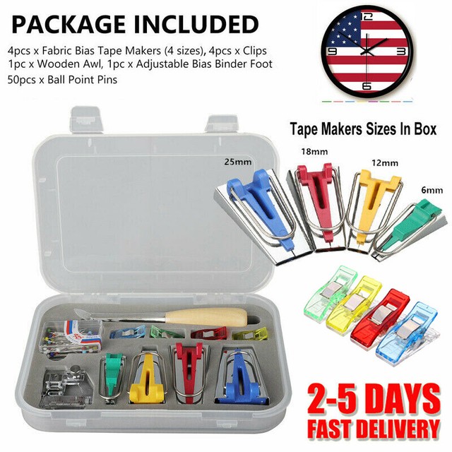 Sewing Fabric Notions Clover Sewing Bias Tape Maker Kit Psychology 