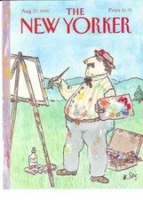 COVER ONLY ~New Yorker magazine August 27 1990 ~ William STEIG ~ Artist Painting COVER ONLY ~New Yorker magazine August 27 1990 ~ William STEIG ~ Artist Painting